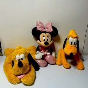 Disney Mini & 2 Pluto plush